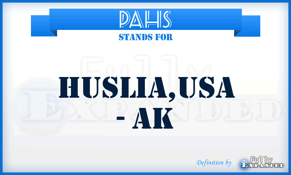 PAHS - Huslia,USA - AK