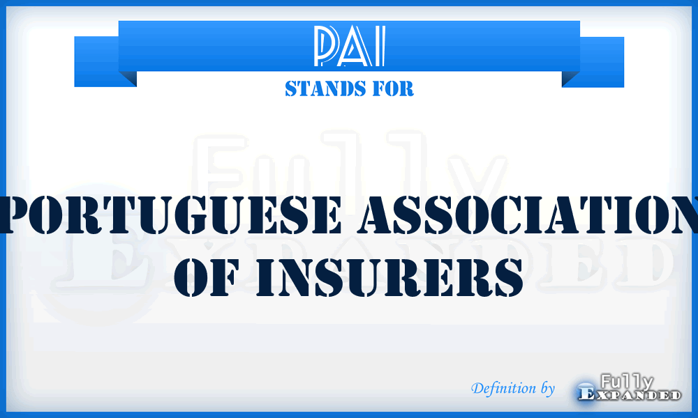 PAI - Portuguese Association of Insurers