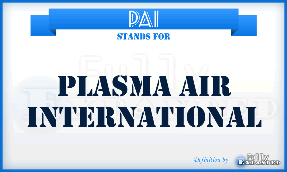 PAI - Plasma Air International