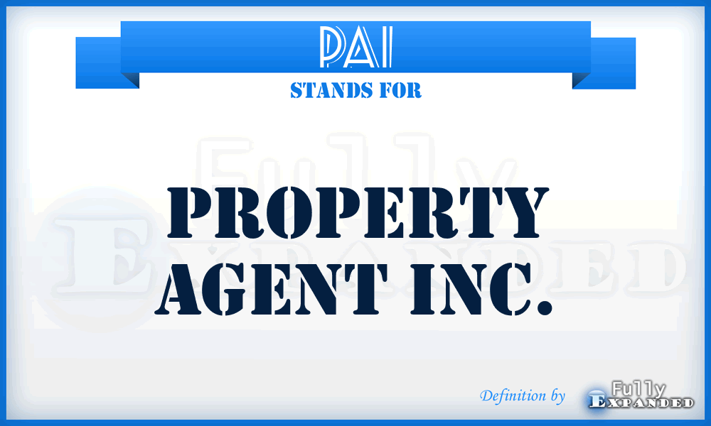 PAI - Property Agent Inc.