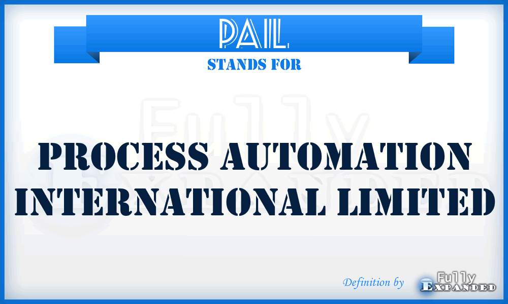 PAIL - Process Automation International Limited