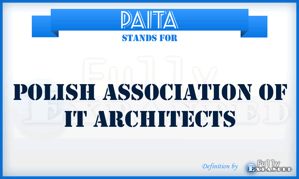 PAITA - Polish Association of IT Architects