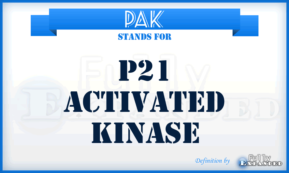 PAK - P21 Activated Kinase
