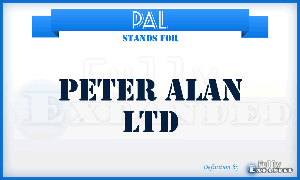 PAL - Peter Alan Ltd