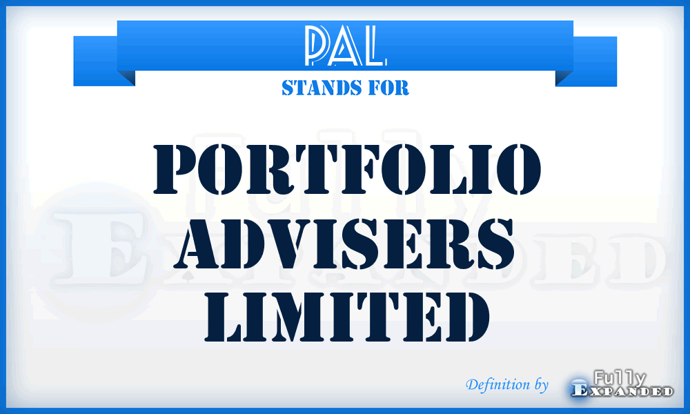 PAL - Portfolio Advisers Limited