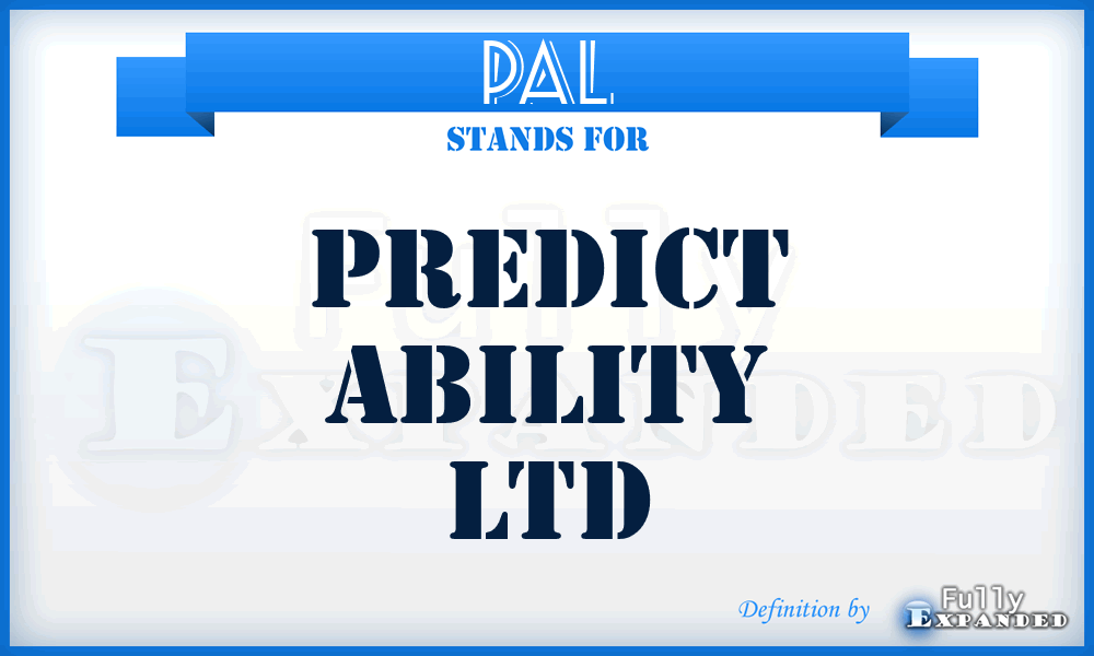 PAL - Predict Ability Ltd
