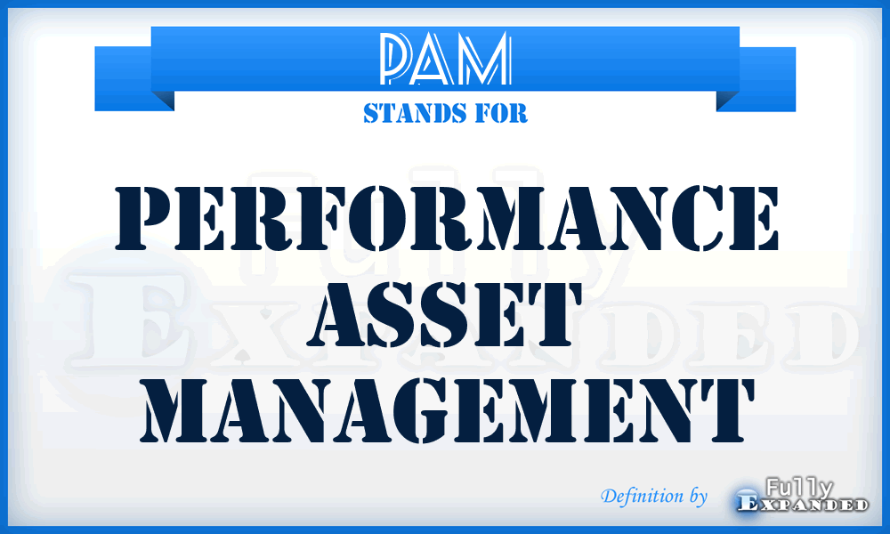 PAM - Performance Asset Management