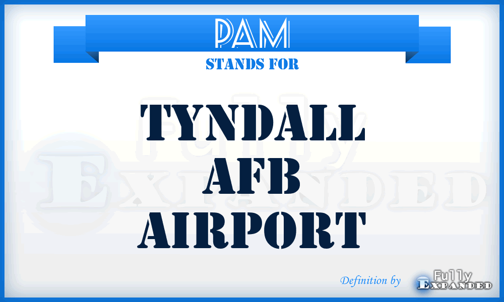 PAM - Tyndall Afb airport