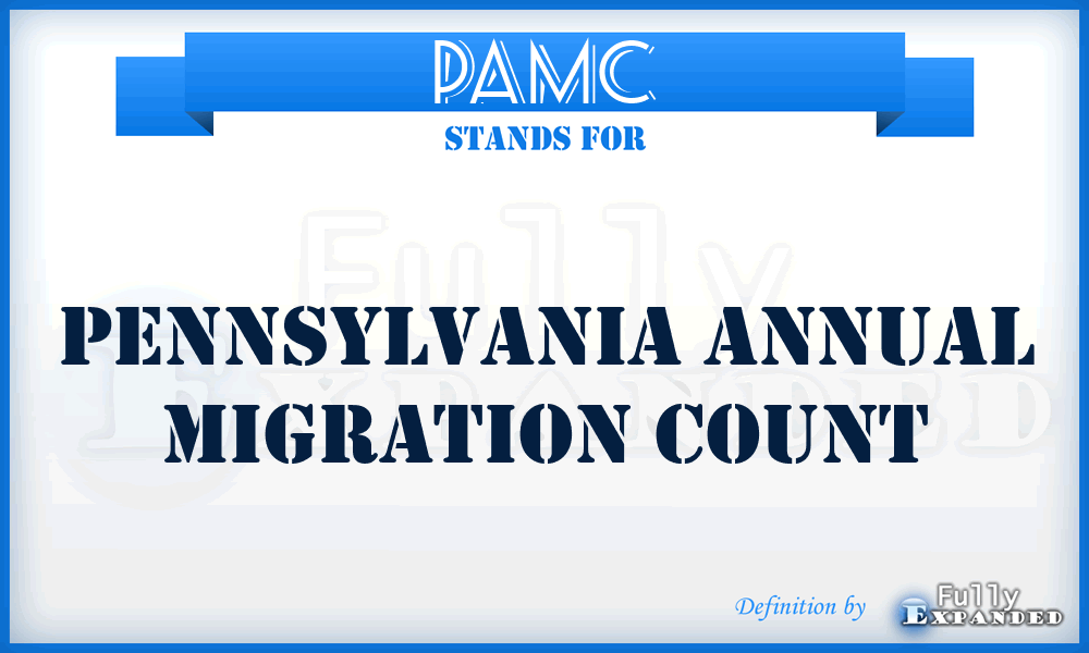 PAMC - Pennsylvania Annual Migration Count