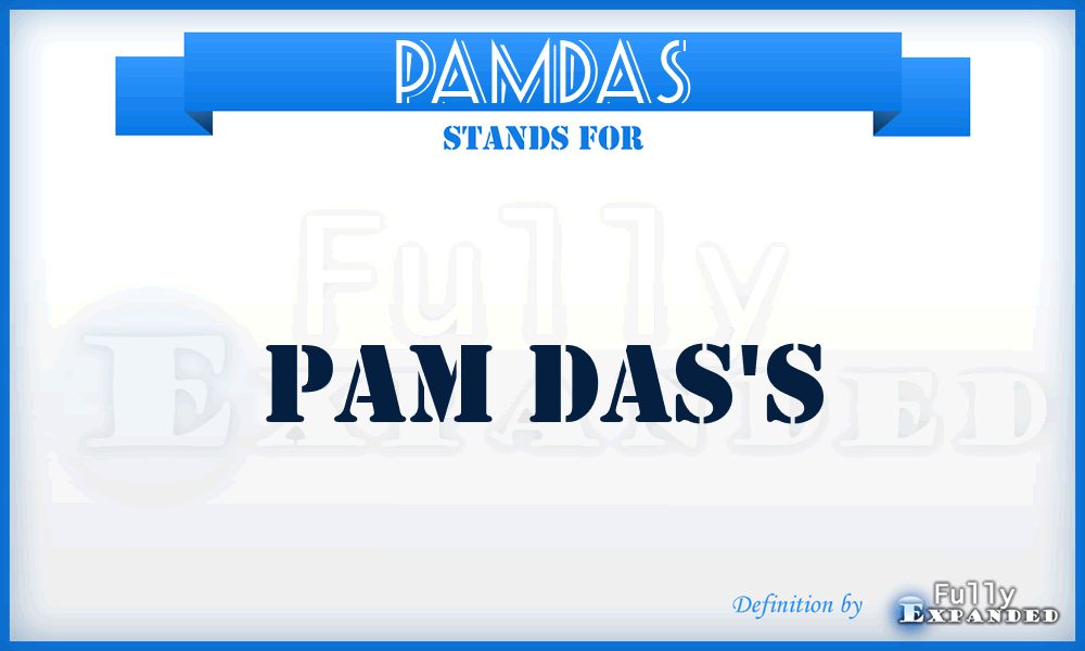 PAMDAS - Pam Das's
