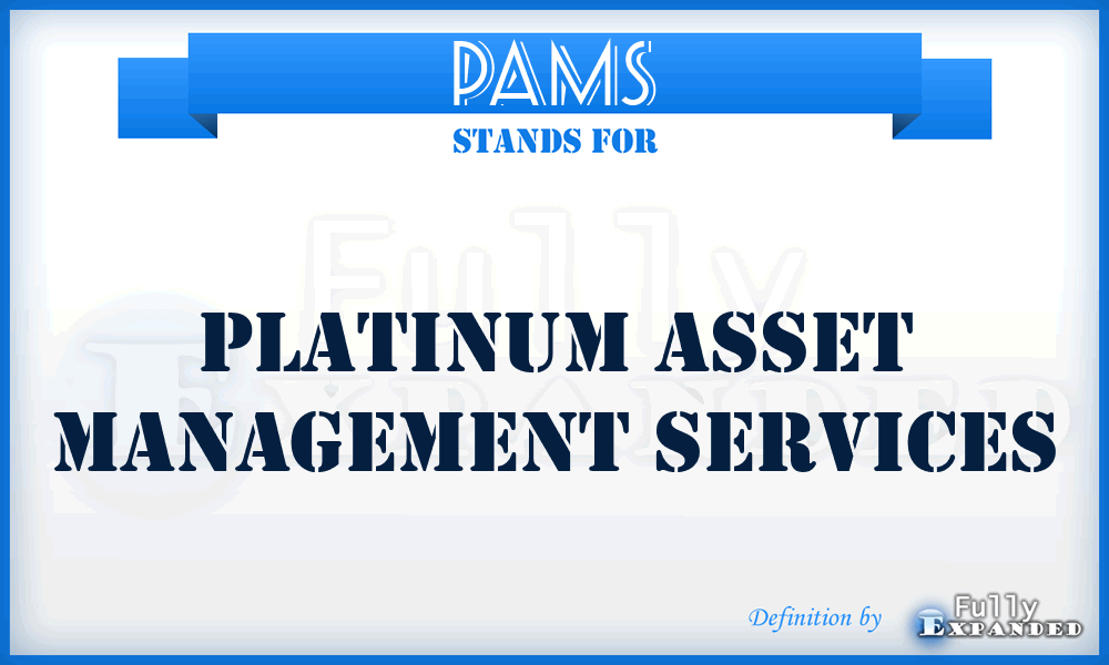 PAMS - Platinum Asset Management Services