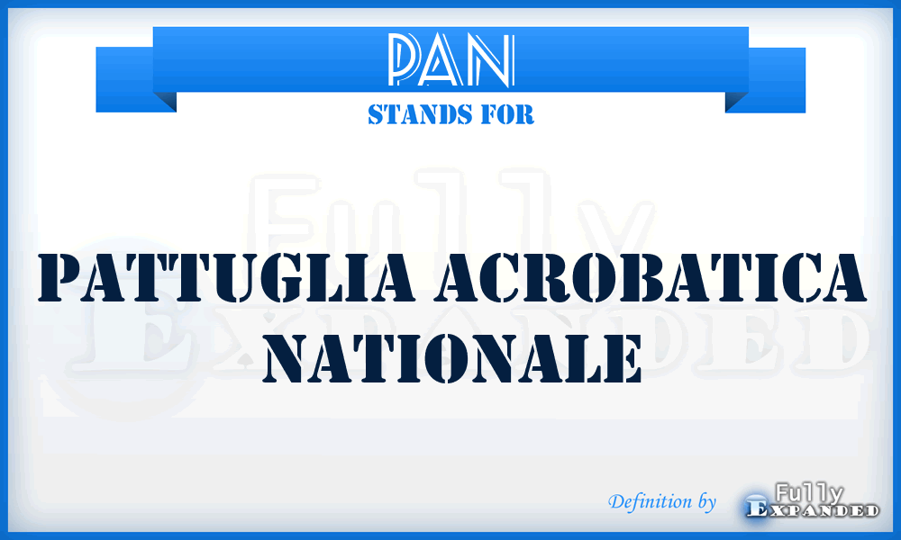 PAN - Pattuglia Acrobatica Nationale