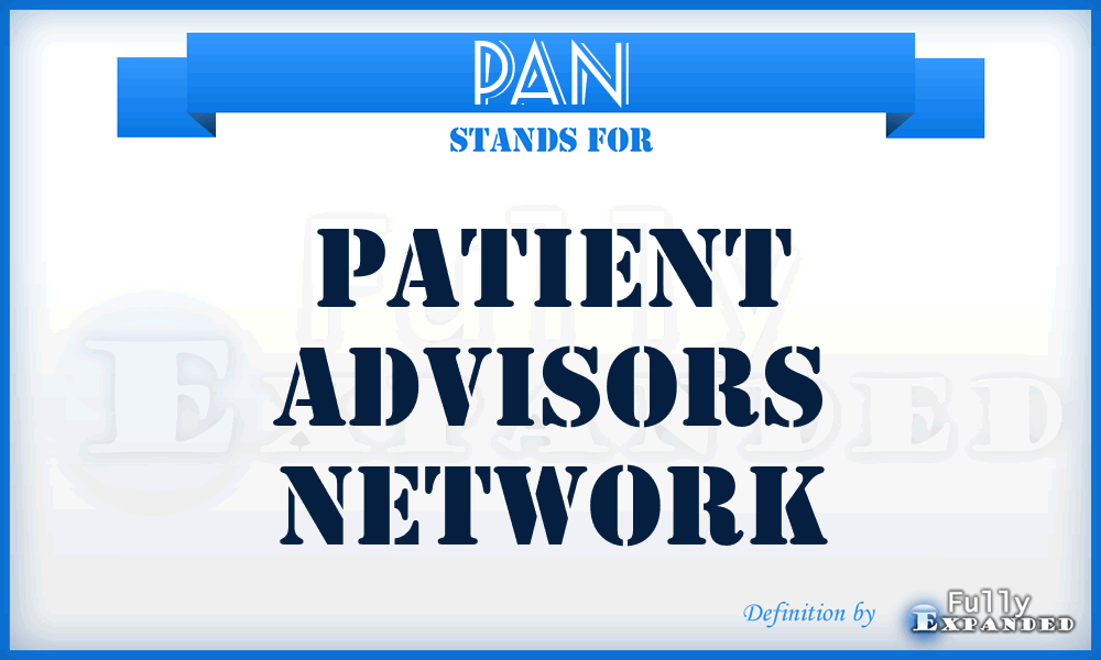 PAN - Patient Advisors Network