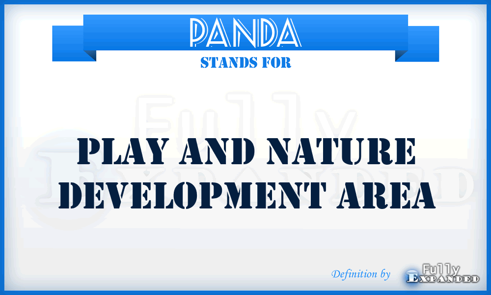 PANDA - Play And Nature Development Area