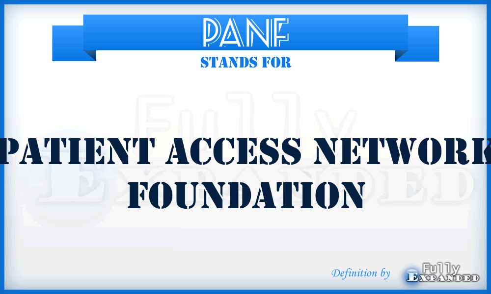 PANF - Patient Access Network Foundation