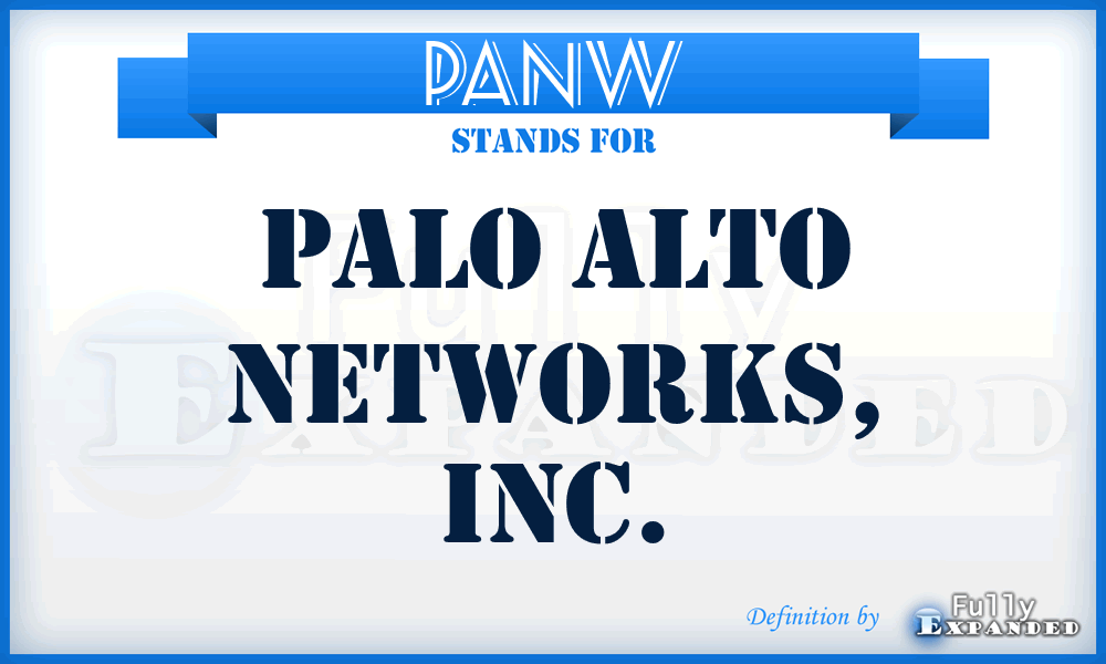 PANW - Palo Alto Networks, Inc.