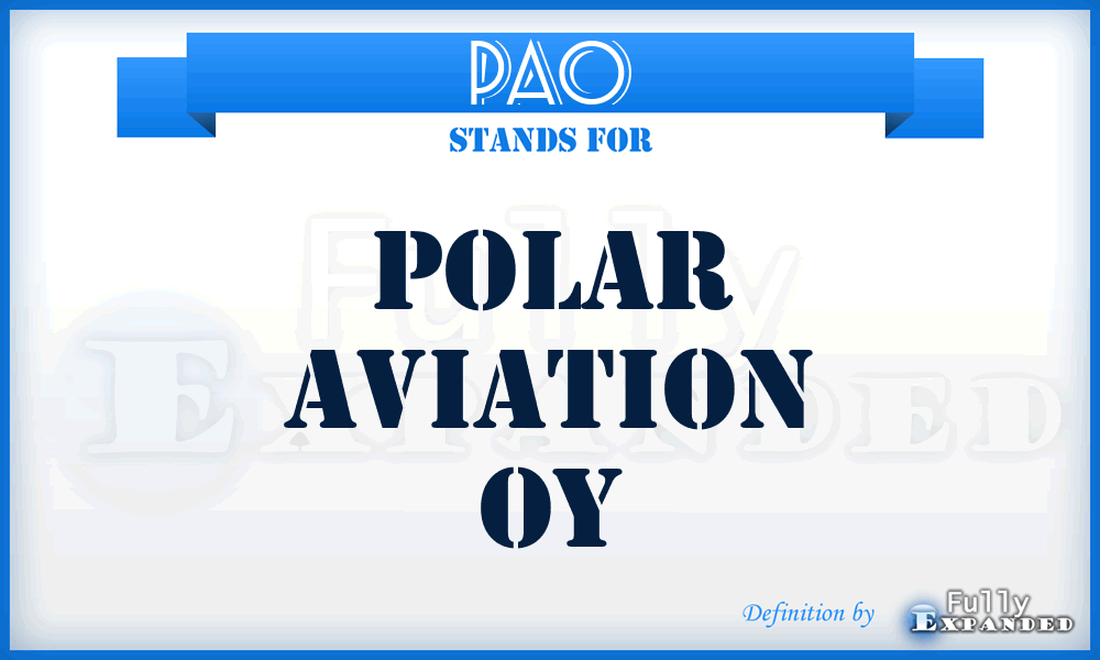 PAO - Polar Aviation Oy