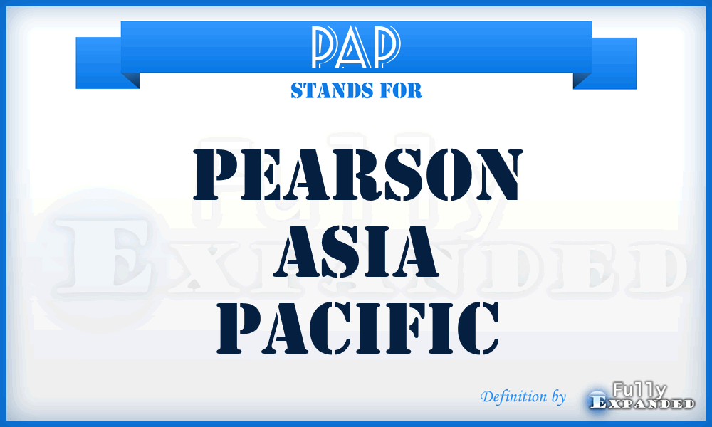 PAP - Pearson Asia Pacific