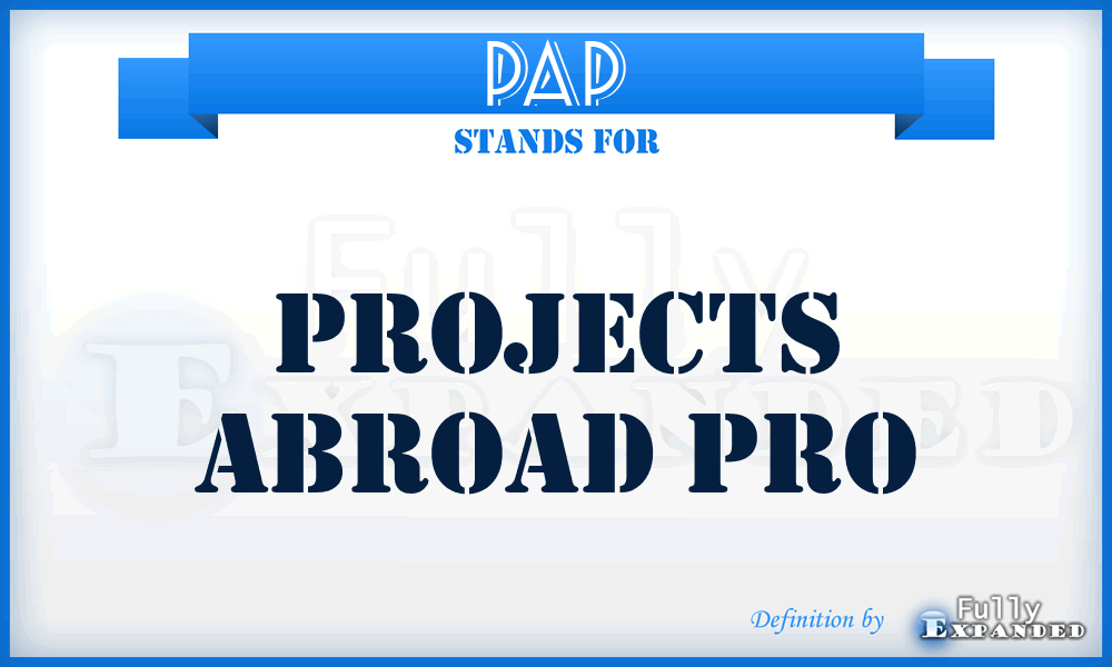 PAP - Projects Abroad Pro