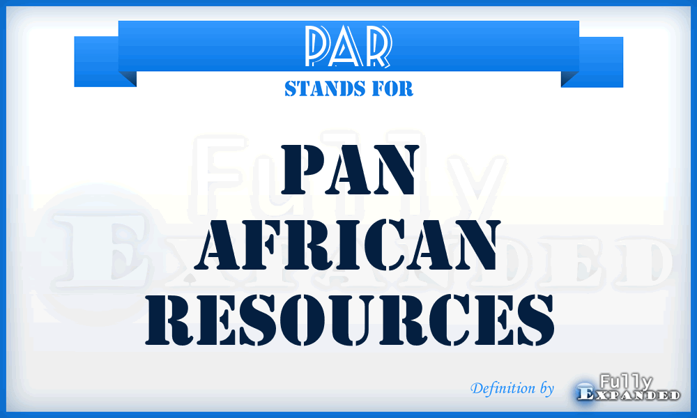 PAR - Pan African Resources