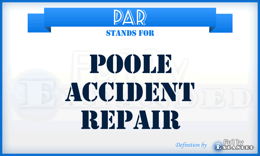 PAR - Poole Accident Repair