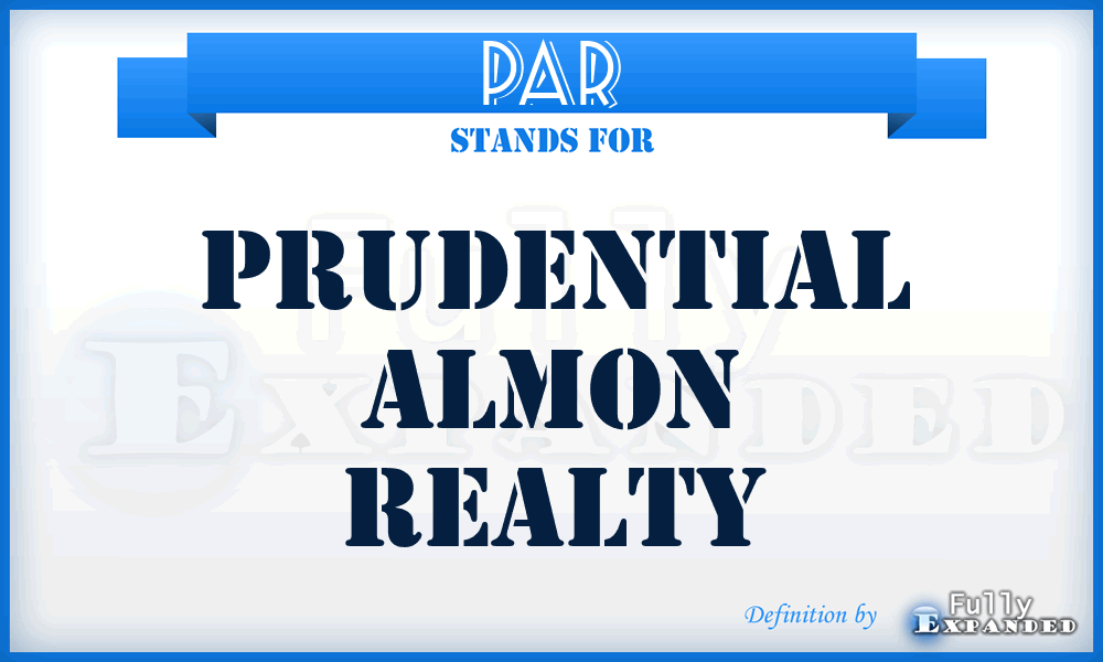 PAR - Prudential Almon Realty