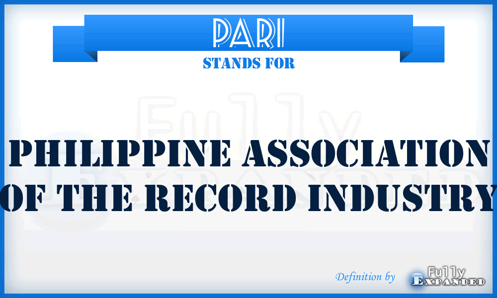 PARI - Philippine Association of the Record Industry