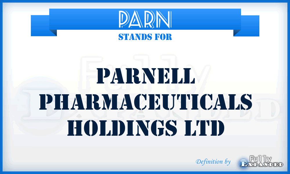 PARN - Parnell Pharmaceuticals Holdings Ltd