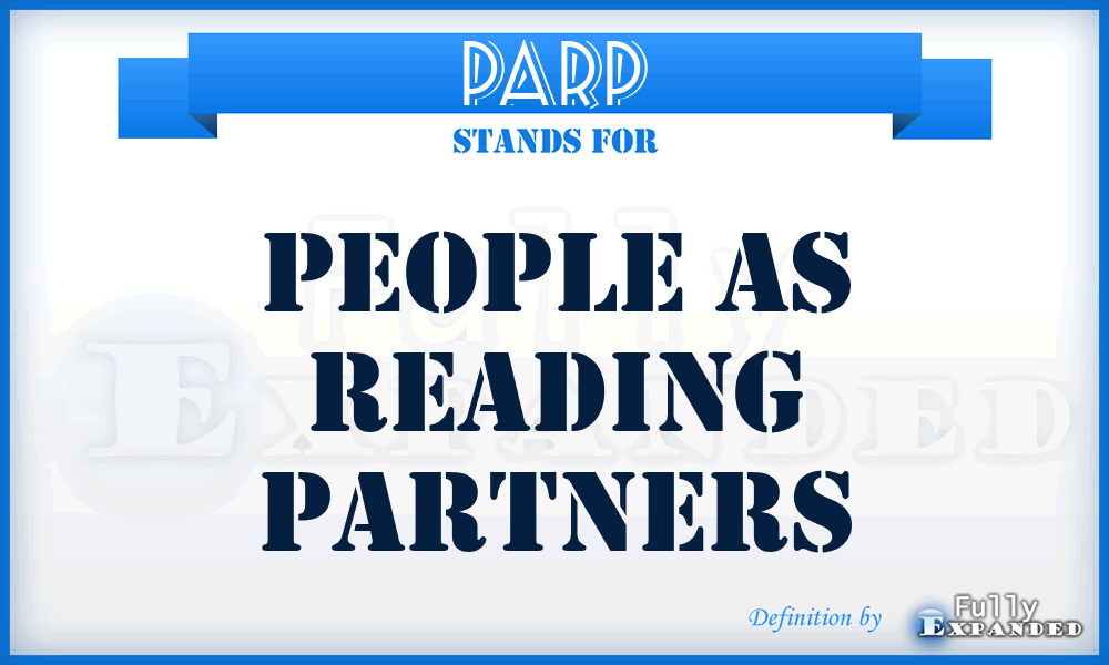 PARP - People As Reading Partners