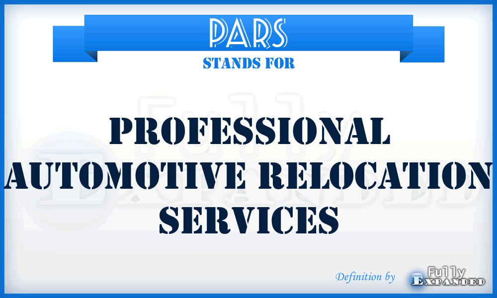 PARS - Professional Automotive Relocation Services