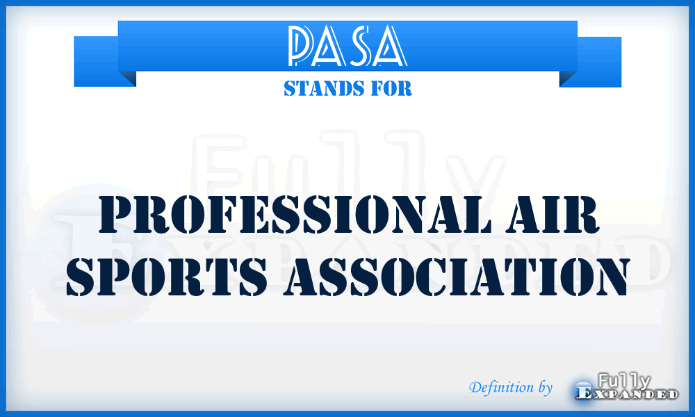 PASA - Professional Air Sports Association