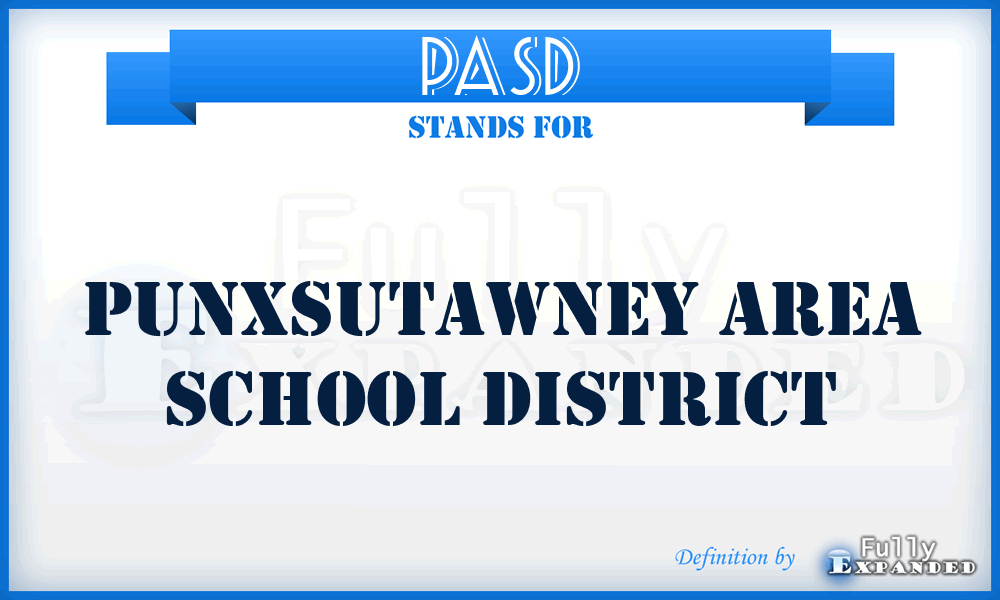 PASD - Punxsutawney Area School District