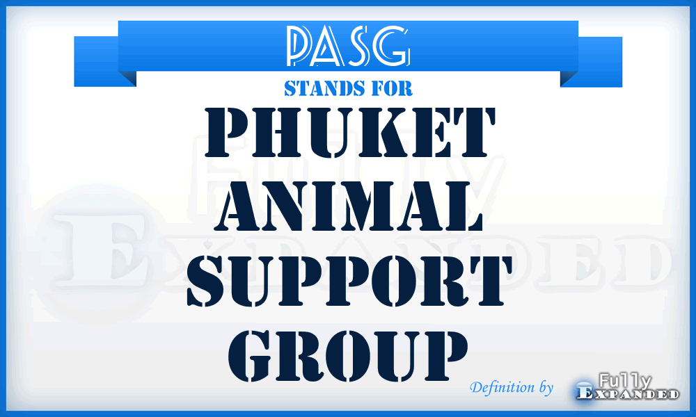 PASG - Phuket Animal Support Group