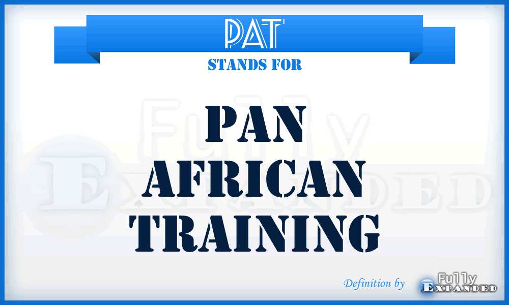 PAT - Pan African Training