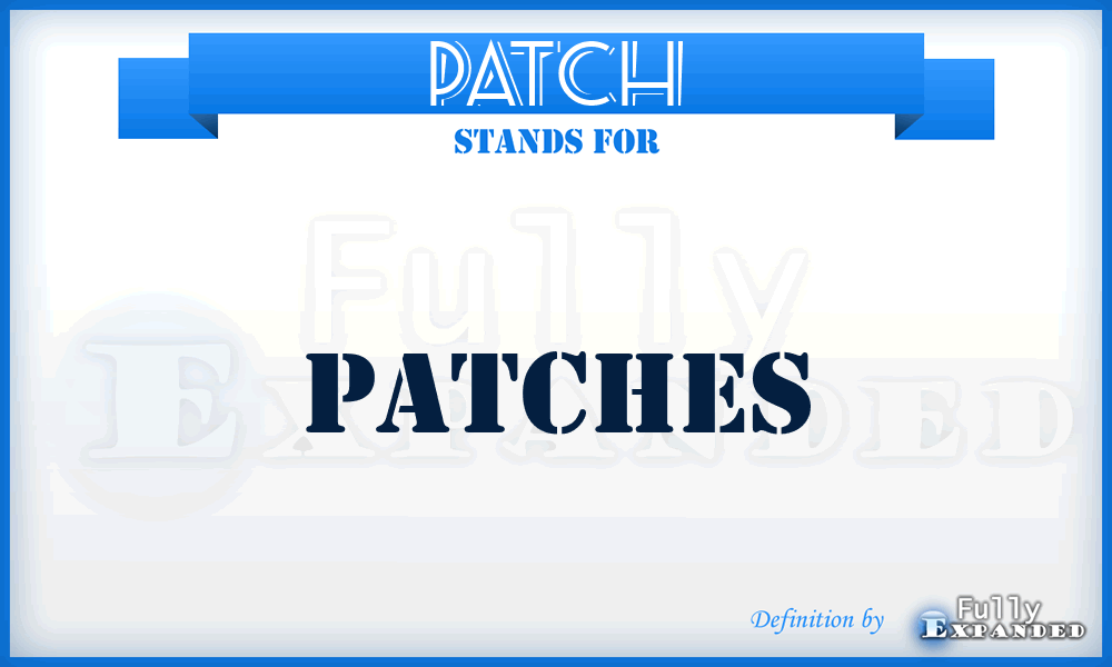 PATCH - Patches