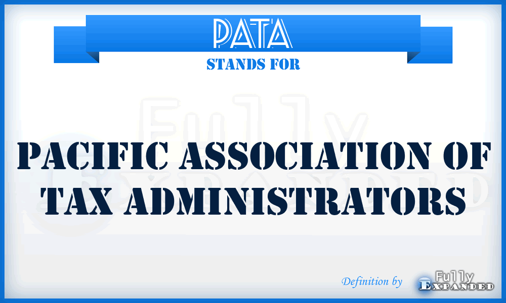 PATA - Pacific Association of Tax Administrators