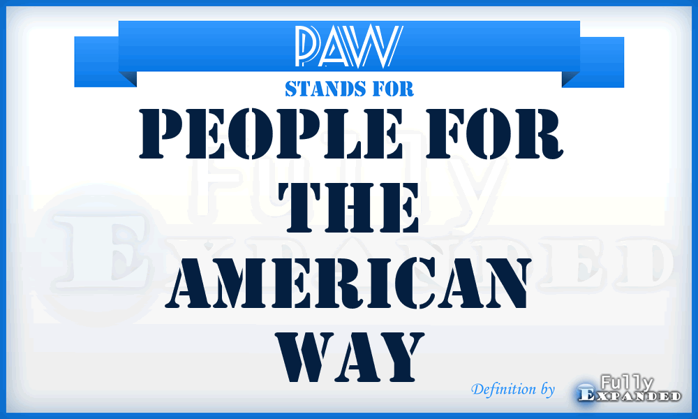 PAW - People for the American Way