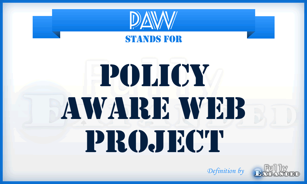 PAW - Policy Aware Web project