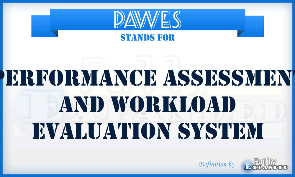 PAWES - Performance Assessment and Workload Evaluation System