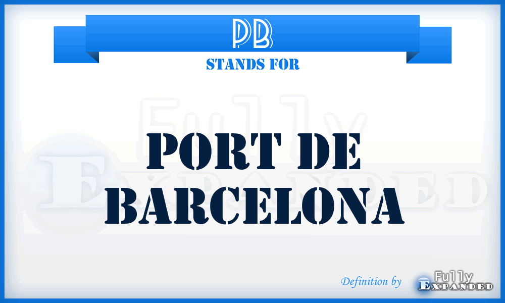 PB - Port de Barcelona