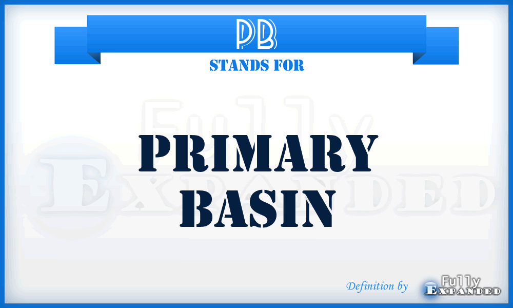 PB - Primary Basin
