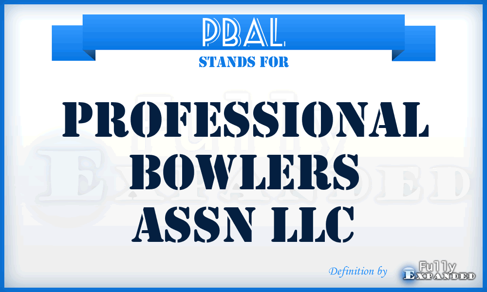 PBAL - Professional Bowlers Assn LLC