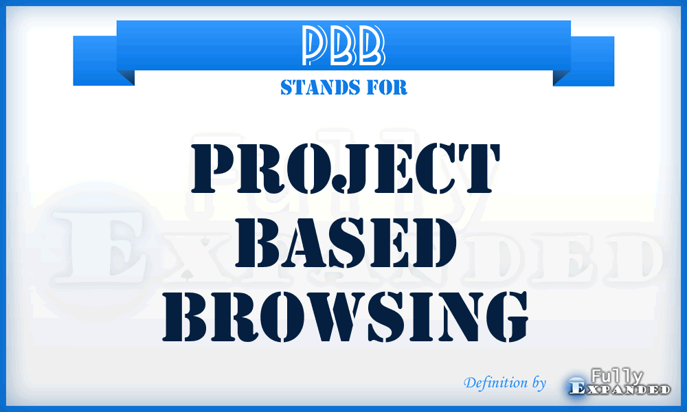 PBB - Project Based Browsing