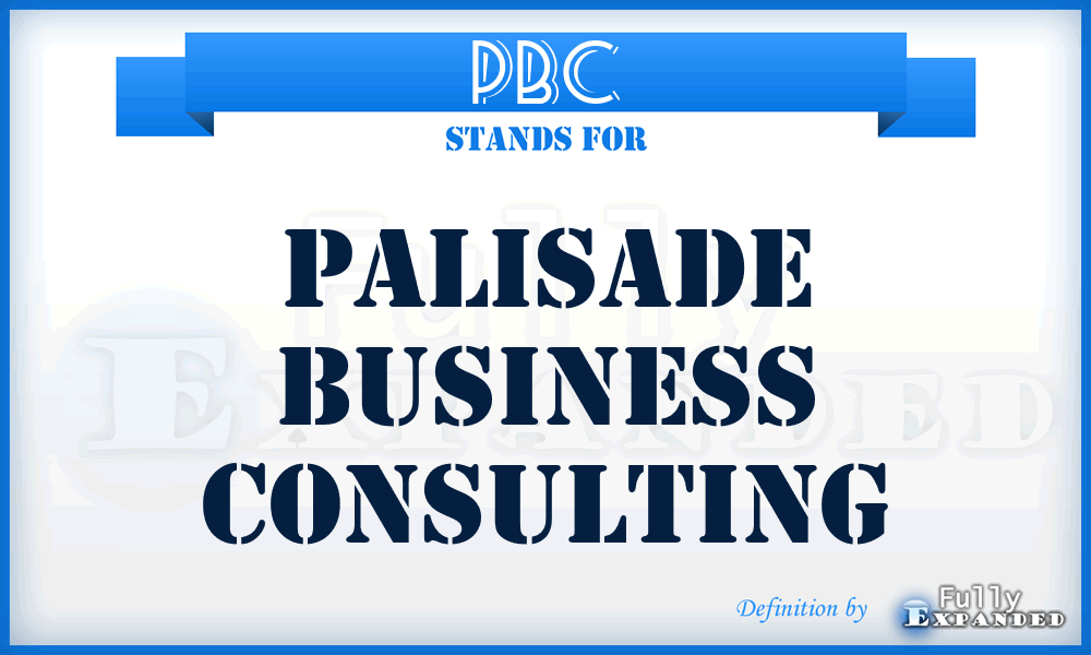 PBC - Palisade Business Consulting