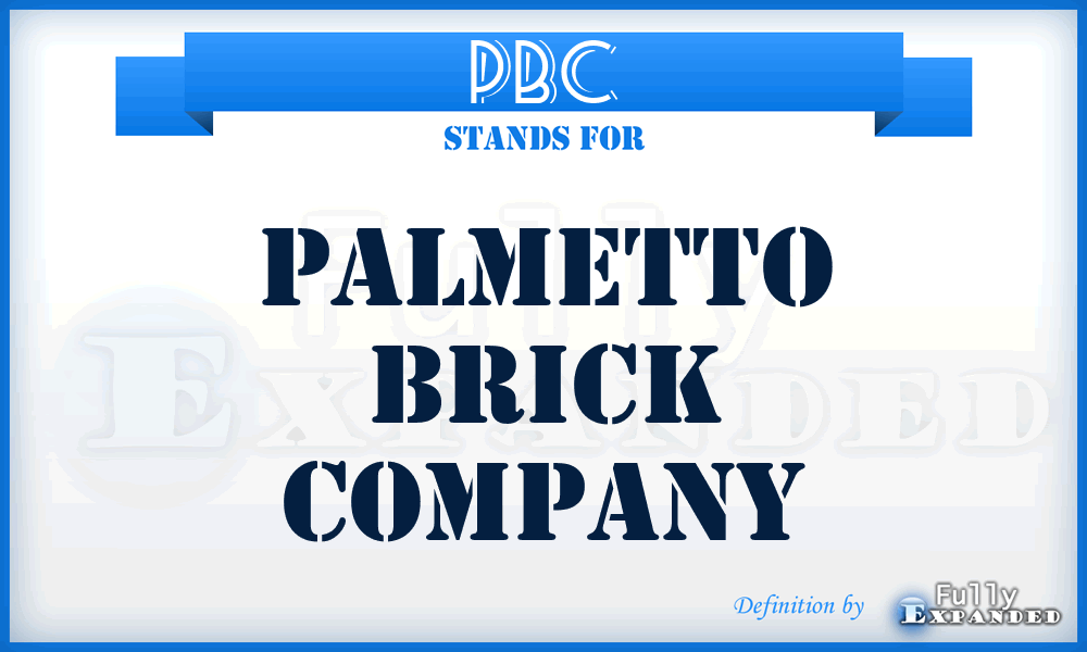 PBC - Palmetto Brick Company