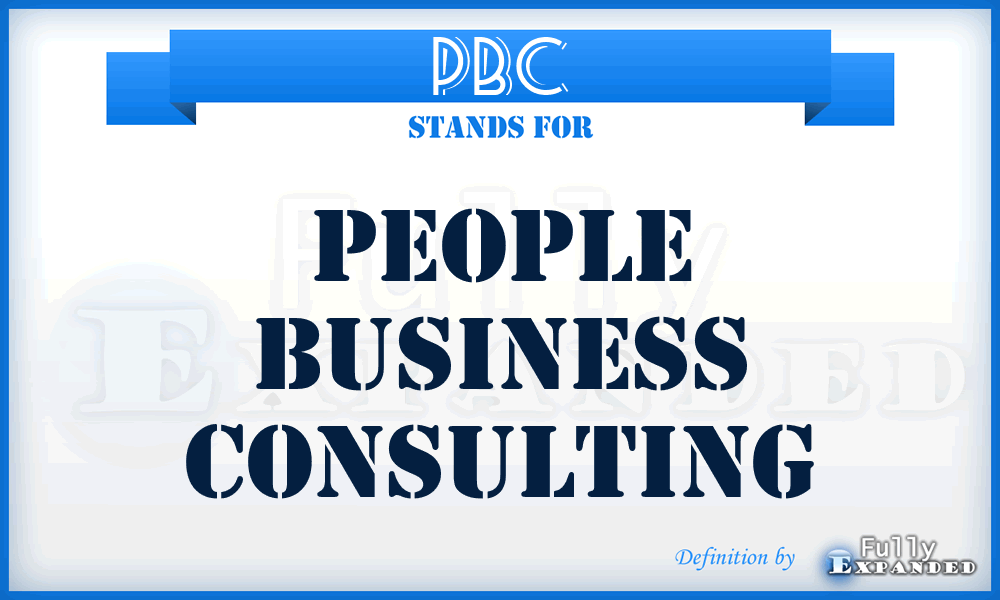 PBC - People Business Consulting