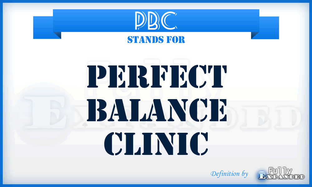 PBC - Perfect Balance Clinic