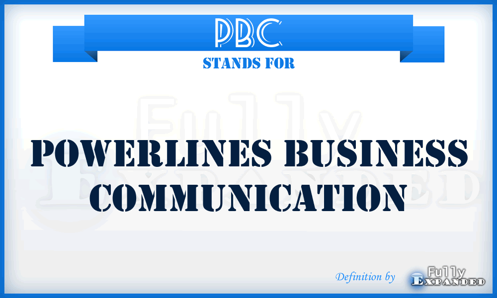 PBC - Powerlines Business Communication