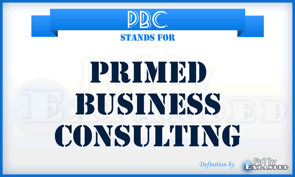 PBC - Primed Business Consulting