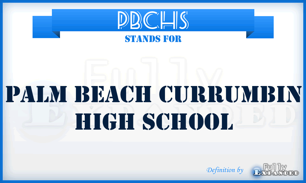 PBCHS - Palm Beach Currumbin High School